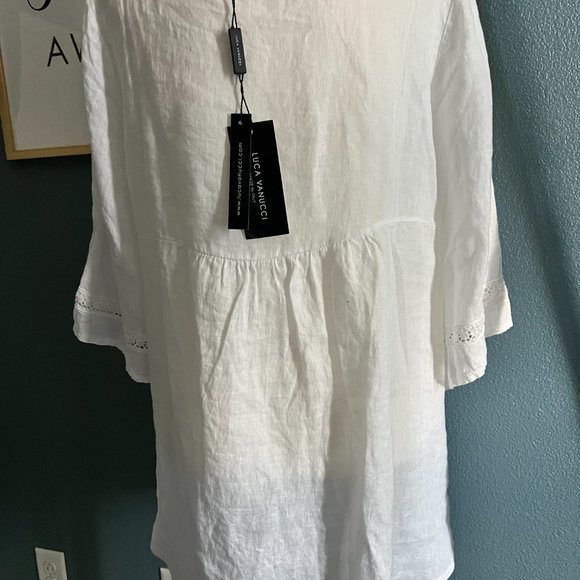 Luca Vanucci Linen Top- Large - Picture 4 of 4